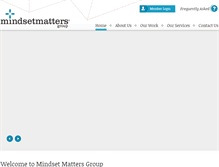 Tablet Screenshot of mindsetmattersgroup.com